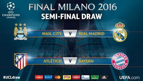 #UCLDraw: Man City Face Real Madrid, Atletico Play Bayern in UCL Semi Final #UCLDraw: Man City Face Real Madrid, Atletico Play Bayern in UCL Semi Final