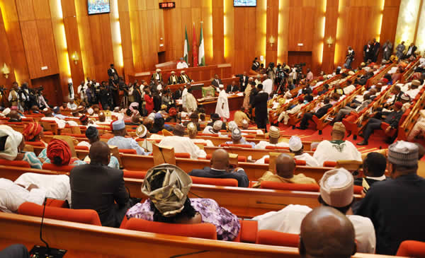 Nigeria Senate At A Plenary Session