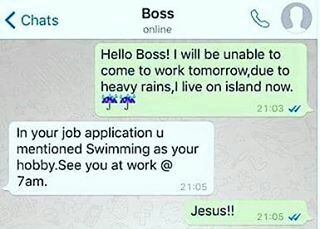 Funny conversation between a worker and his Boss