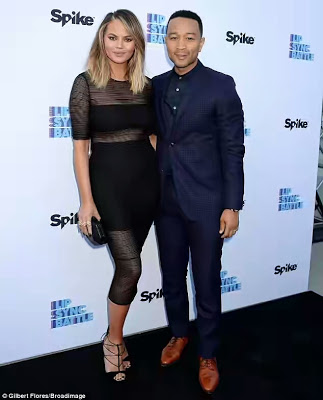 Chrissy Teigen Shows Off Tiny Waist As She Attends Event With Hubby