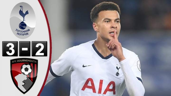 Tottenham 3 - 2 Bournemouth (Nov-30-2019) Premier League Highlights