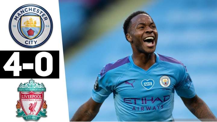 Manchester City 4 - 0 Liverpool (Jul-02-2020) Premier League Highlights