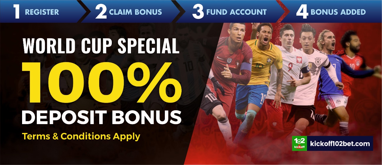 Amazing World Cup Offer From KickOff102Bet