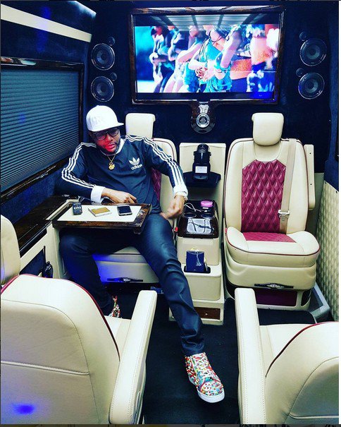 E-Money & Wife Pose In His Mercedes Land Jet (See Photos)