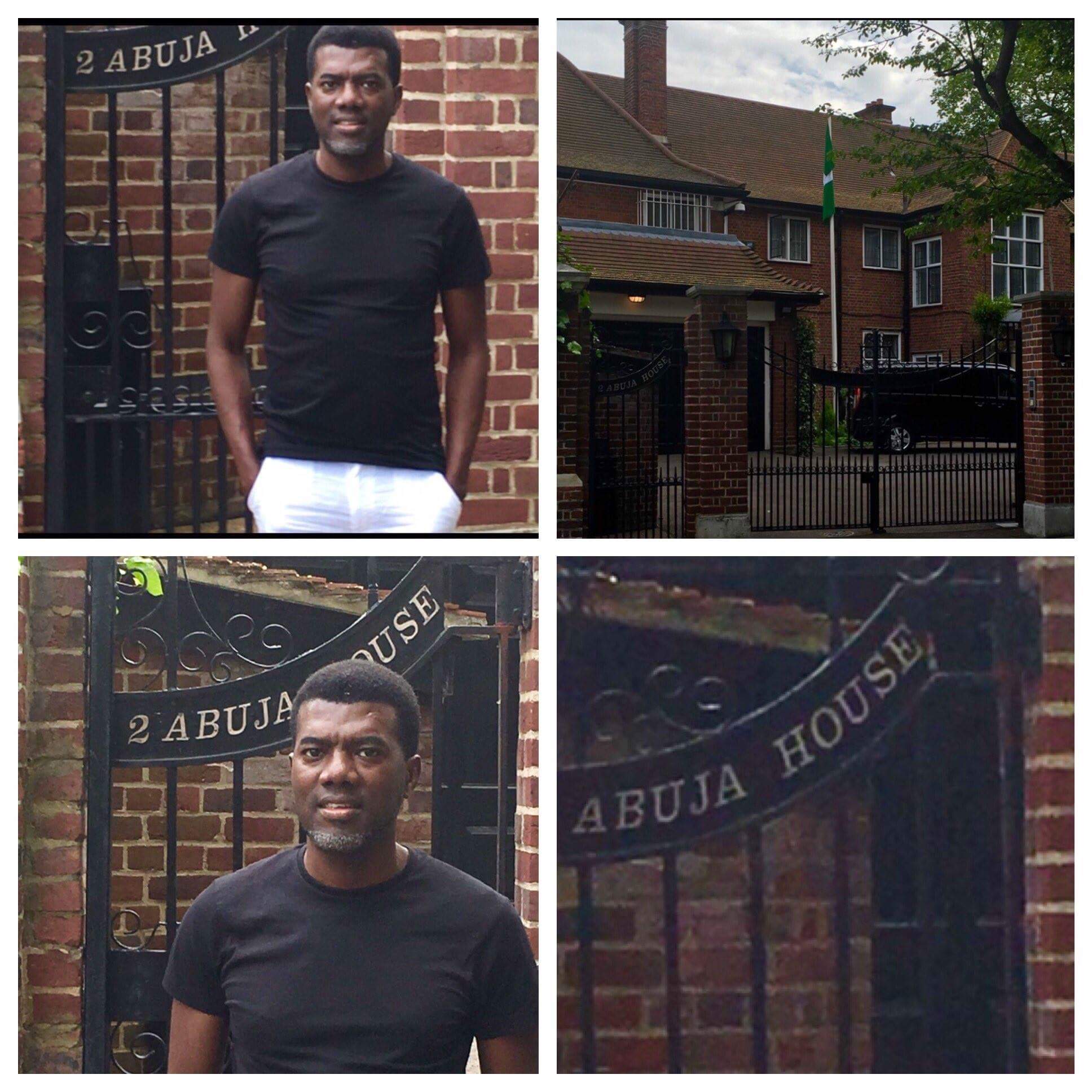 Reno Omokri Visits Buhari's Residence In London [PHOTOS]