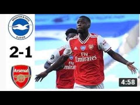 Brighton 2 - 1 Arsenal (Jun-20-2020) Premier League Highlights