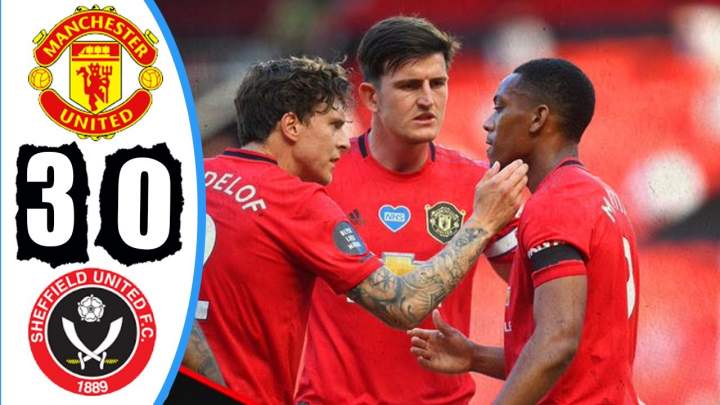 Video: Manchester Utd 3 - 0 Sheffield Utd (Jun-24-2020) Premier League Highlights