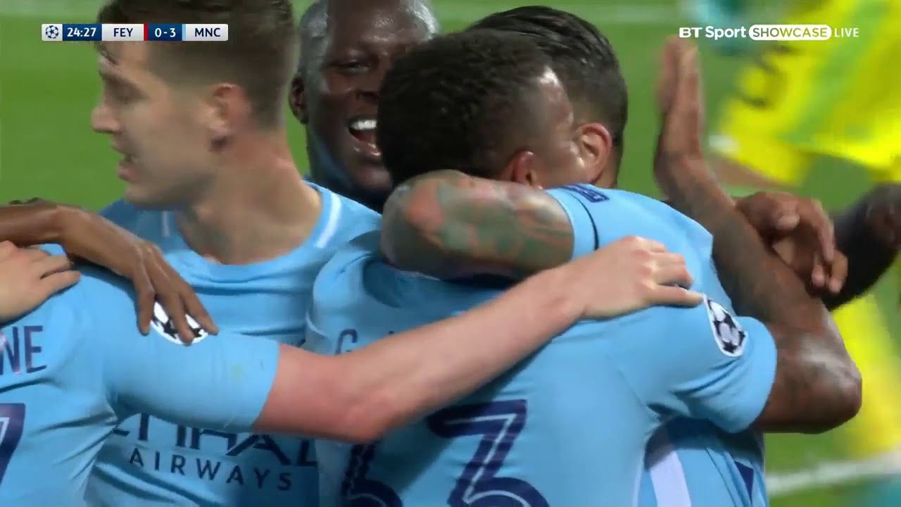 Feyenoord 0 - 4 Manchester City (Sep-13-2017) UEFA Champions League Highlights