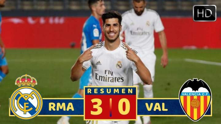 Real Madrid 3 - 0 Valencia (Jun-18-2020) LaLiga Highlights