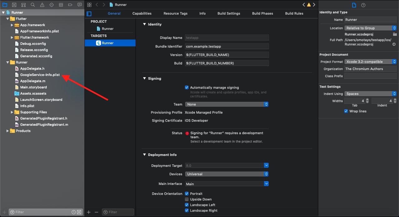 How to Connect Flutter iOS application to Google's Firebase How to Connect Flutter iOS application to Google's Firebase