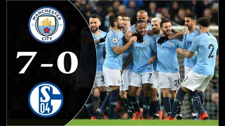 Manchester City 7 - 0 Schalke (Mar-12-2019) Champions League Highlights