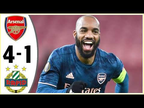 Arsenal 4 - 1 Rapid Vienna (Dec-03-2020) Europa League Highlights