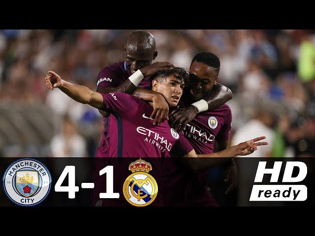 Manchester City 4 - 1 Real Madrid (Jul-26-2017) Int'l Champions Cup Highlights