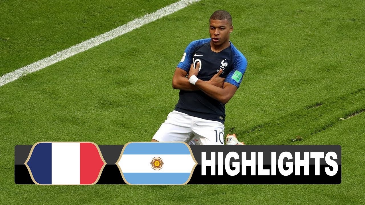 Argentina 3 - 4 France (Jun-30-2018) World cup Highlights