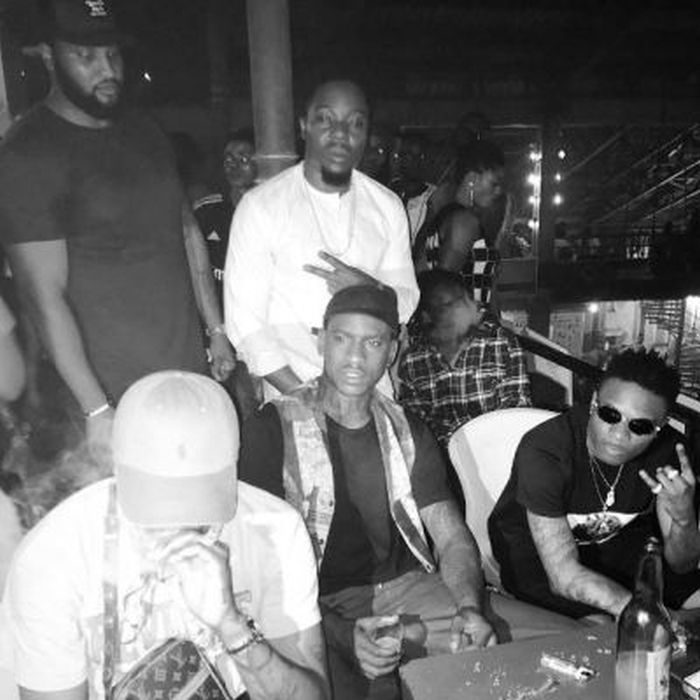 Wizkid Visits Fela's New Afrika Shrine With British Rapper Skepta (Photo)