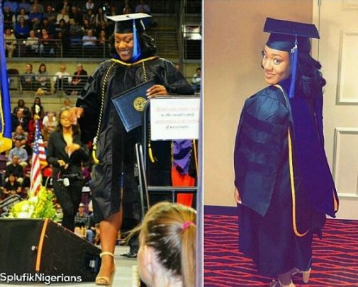 Pretty Nigerian Lady, Christine Izuakor, Breaks PhD Record In America (Photos)