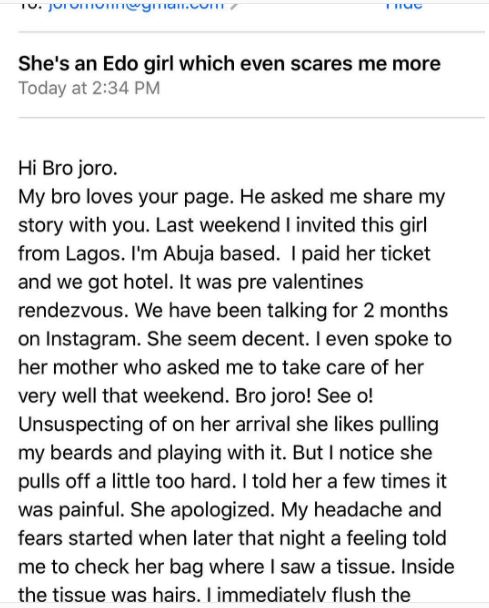 I Took This Edo Girl To The Hotel Room For Valentine's Day And This Thing Happened - Angry Man Opens Up