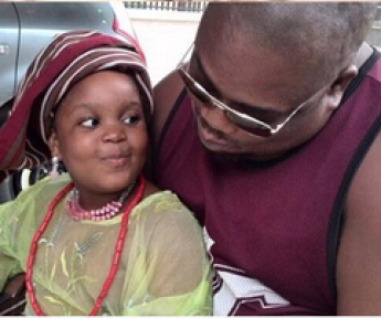 Meet Big Brother Naija Housemate, Bisola's 8 Year Old Daughter And Her Father