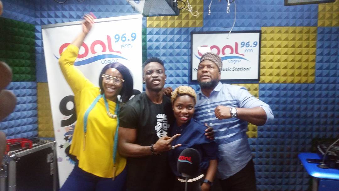 #BBNaija - You Won't Believe What Bassey & YAW Did At Wazobia FM [Photos]