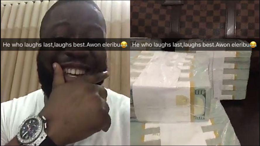 Nigerian Big Boy, Ray Hushpuppi Shows Off $500,000 Vows Never To Help Anybody