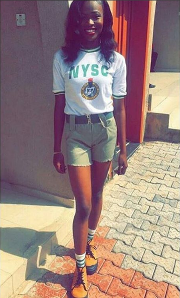 Hia! Just See What This Female Corper Wore To NYSC Camp (See Full Photo)