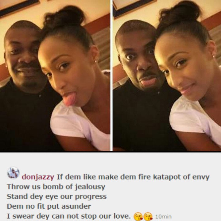 Finally!! 'They Can't Stop Our Love': Don Jazzy Shows Off His Beautiful Girlfriend (Photos)