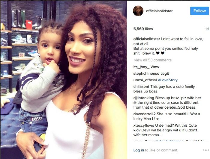 Nigerian Musician, Solidstar Declares Love For His UK-Based Baby Mama (Photos)