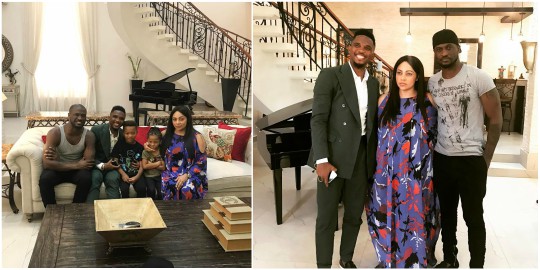 Samuel Eto'o Visits Peter 'P-Sqaure' Okoye At His Ikoyi Mansion (Photos)