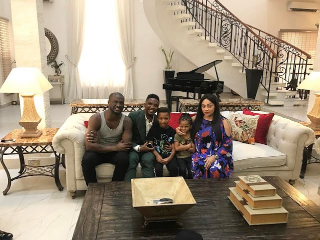 Samuel Eto'o Visits Peter 'P-Sqaure' Okoye At His Ikoyi Mansion (Photos)