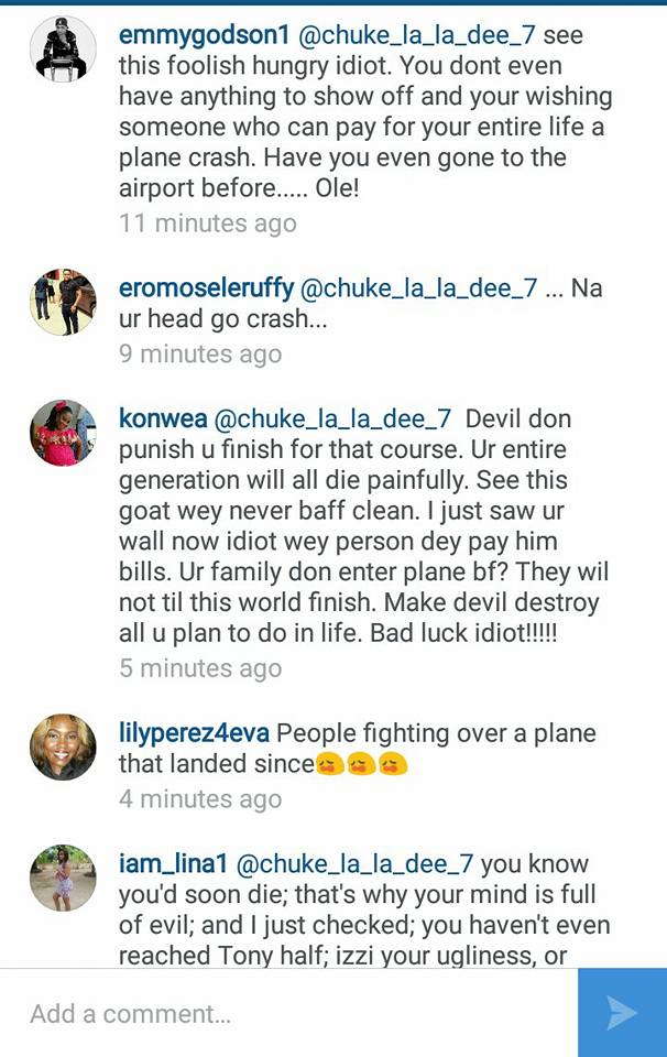 #BBNaija: Fan Prays Thin Tall Tony's Plane Crashes, Nigerians React