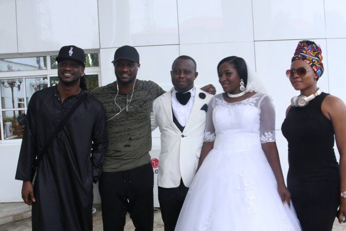 Lucky Owerri Couple Get The Best Shock Of Their Lives As P-Square, Yemi Alade, Phyno Crash Their Wedding (See Photos)