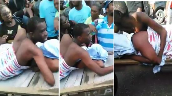 Unbelievable!! Married Woman Gets Stuck To Her Boyfriend While Doing It (See Photos + Video)