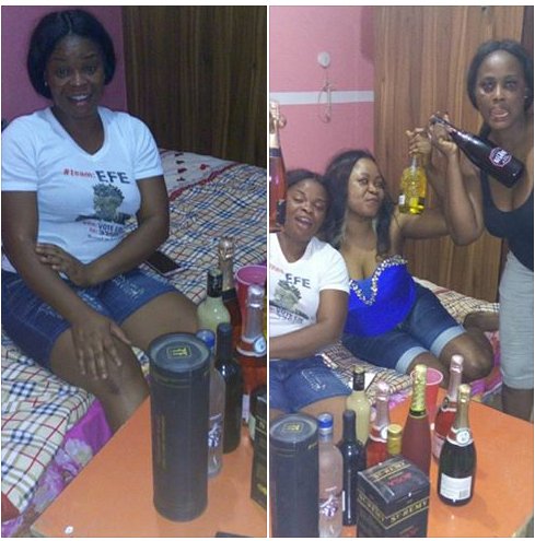 OMG!!! See What These Excited Ladies Are Doing To Celebrate Big Brother Naija Winner Efe [See Photos]