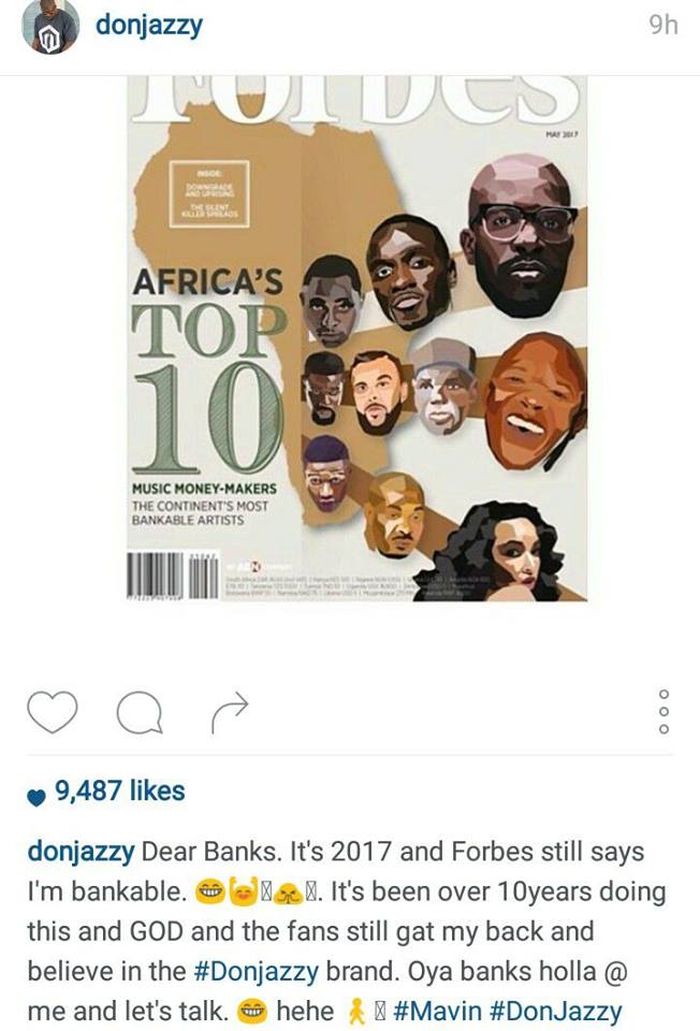 Don Jazzy Reacts To Being Listed On Forbes Africa's Richest Musicians