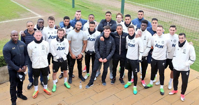 Anthony Joshua Trains With Manchester United Stars Ahead Of Tottenham Clash (Photos)