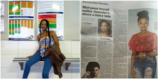 Olajumoke's Reacts To Being Called "Dirt Poor" By A South African Newspaper