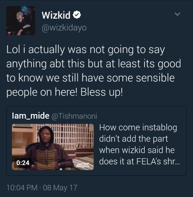 Wizkid Reacts To Nigerians Slamming Him For Saying He Does Free Shows