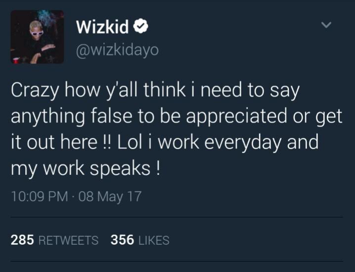 Wizkid Reacts To Nigerians Slamming Him For Saying He Does Free Shows