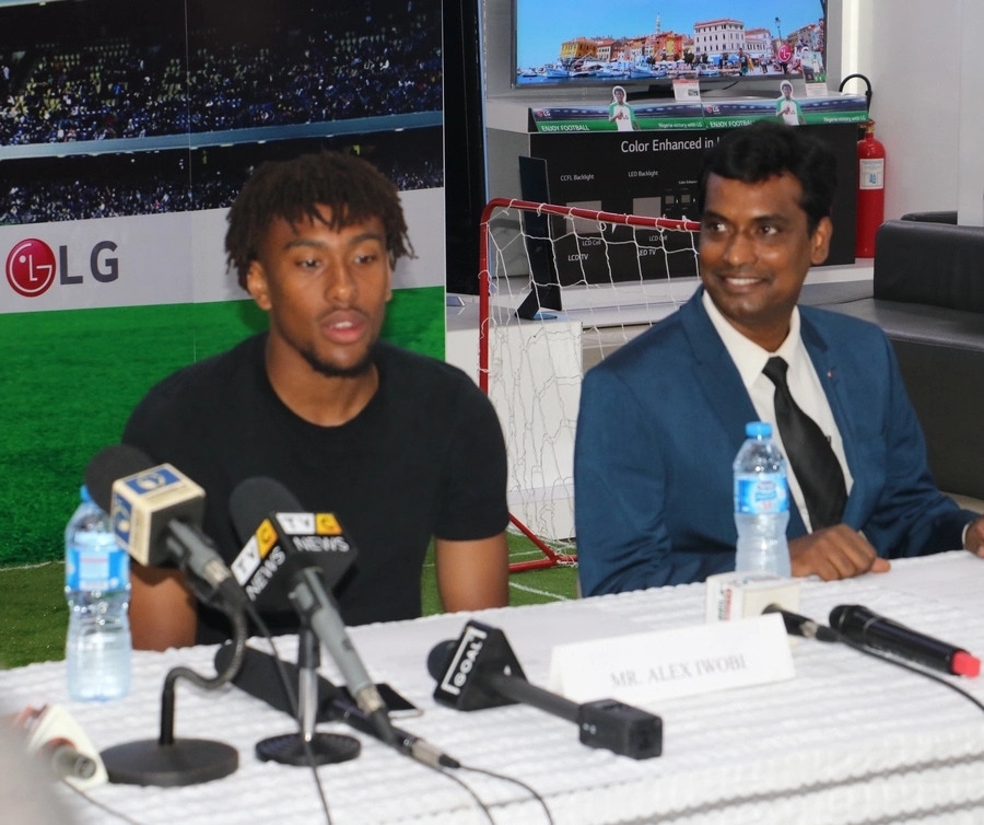 Alex Iwobi Becomes LG Electronics' Brand Ambassador (Pictures)