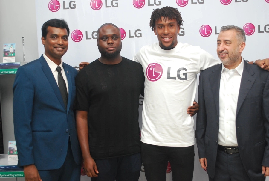 Alex Iwobi Becomes LG Electronics' Brand Ambassador (Pictures)