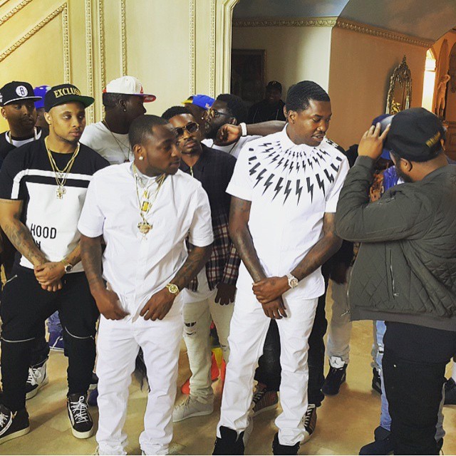 Photos + Video: Davido - Fans Mi (ft. Meek Mill) [B-T-S]