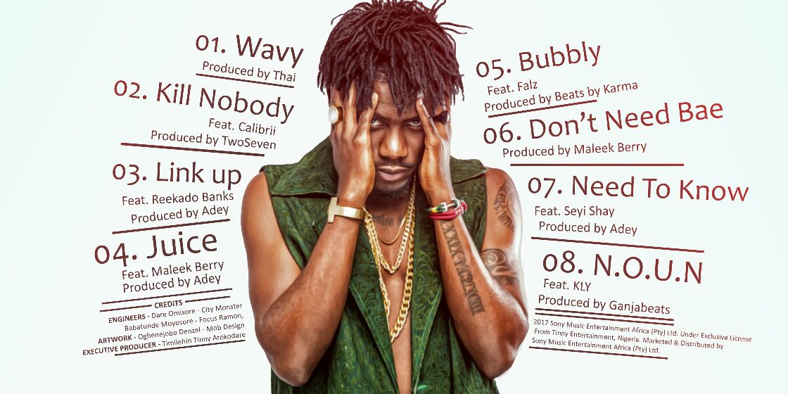 Ycee Reveals Tracklist For His Debut EP Titled 'The First Wave'