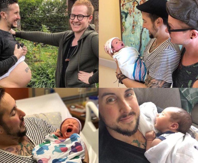 Photos: See Pregnant Man Gives Birth To Baby Boy With His Gay Husband