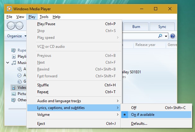 How to Add Subtitles in Windows Media Player On Pc