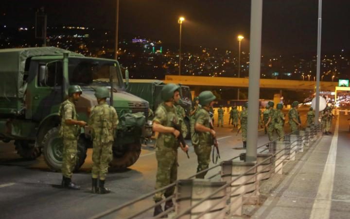 Military coup in Turkey as President Erdogan urges citizens to fight