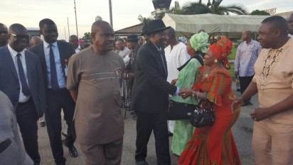 Port Harcourt goes agog as Patience Jonathan returns