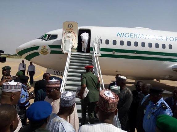 Buhari returns to Aso Villa after spending weekend in Daura