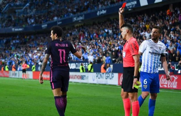 I have learnt from red card against Malaga - Neymar