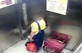 15-year-old mother caught on CCTV throwing her baby into dustbin