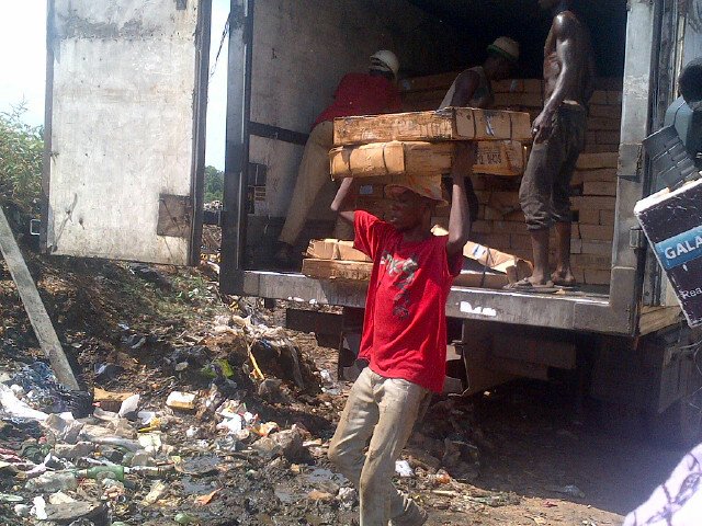 Photos: Customs destroys 250 cartons of poultry products in Ibadan, arrests one